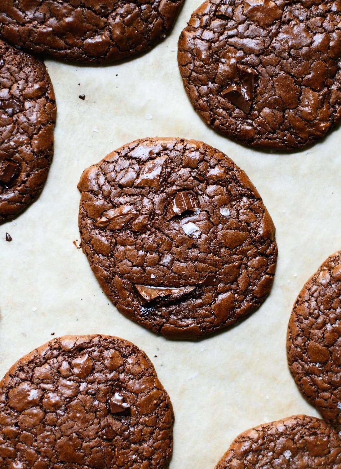Buckwheat double chocolate cookies! These tastes like brownies in cookie form. Gluten free. cookieandkate.com