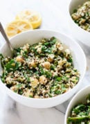 Herbed Quinoa & Chickpea Salad with Lemon-Tahini Dressing