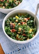 Greek Kale Salad with Creamy Tahini Dressing