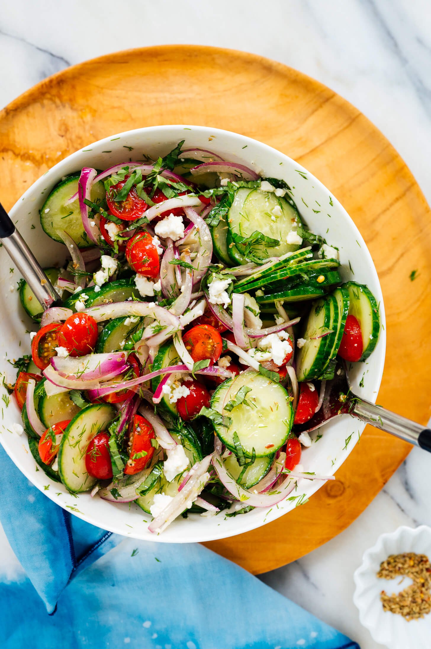 healthy tomato cucumber salad recipe