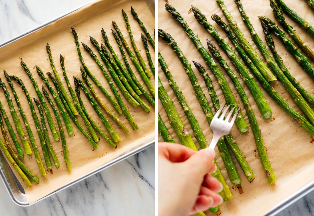 how to test doneness of asparagus