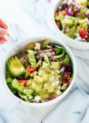 Mexican Green Salad with Jalapeño-Cilantro Dressing